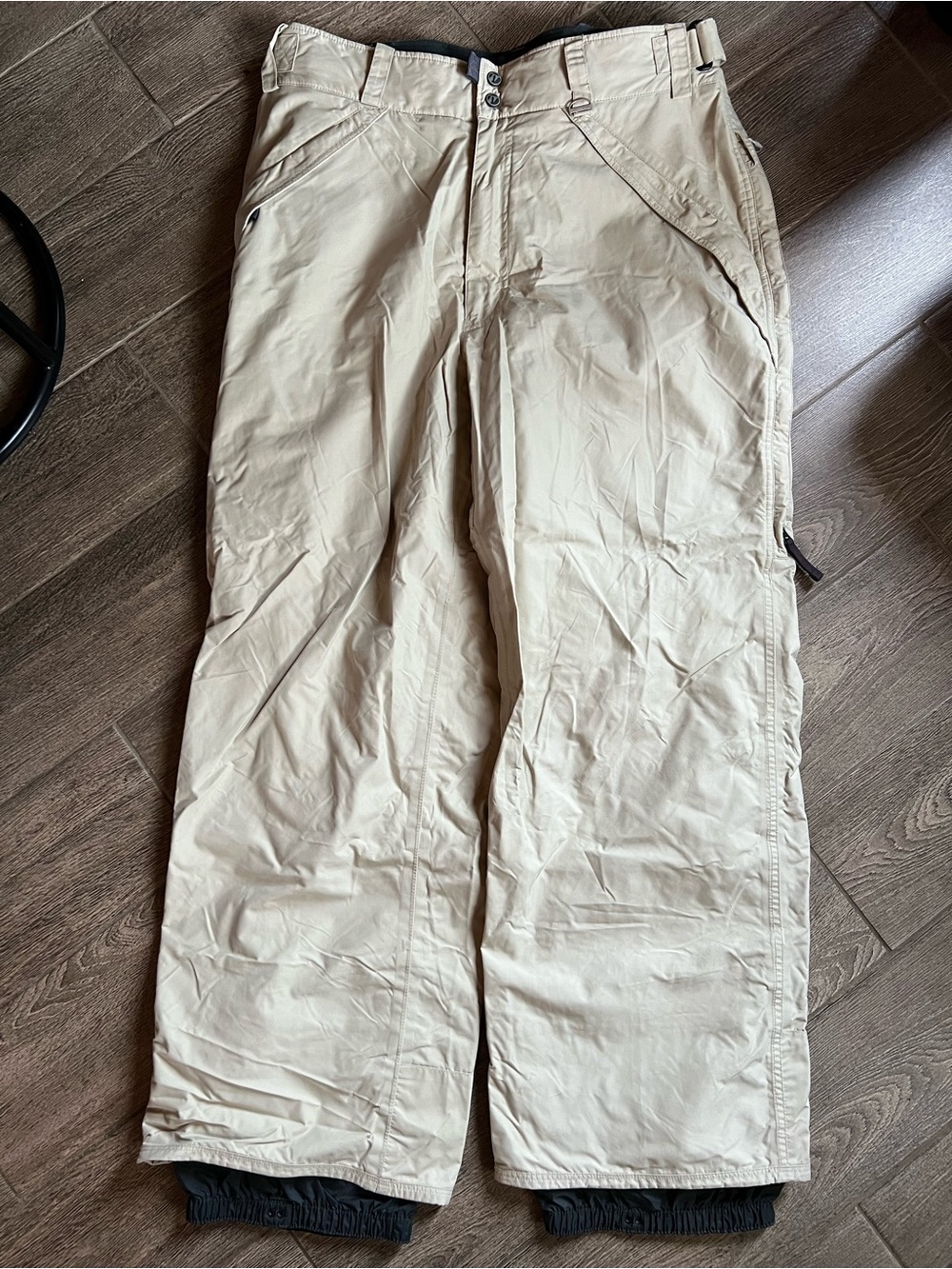 Burton Beige Snowboard Pants XXL Cargo Pockets Winter Ski Snow Pants